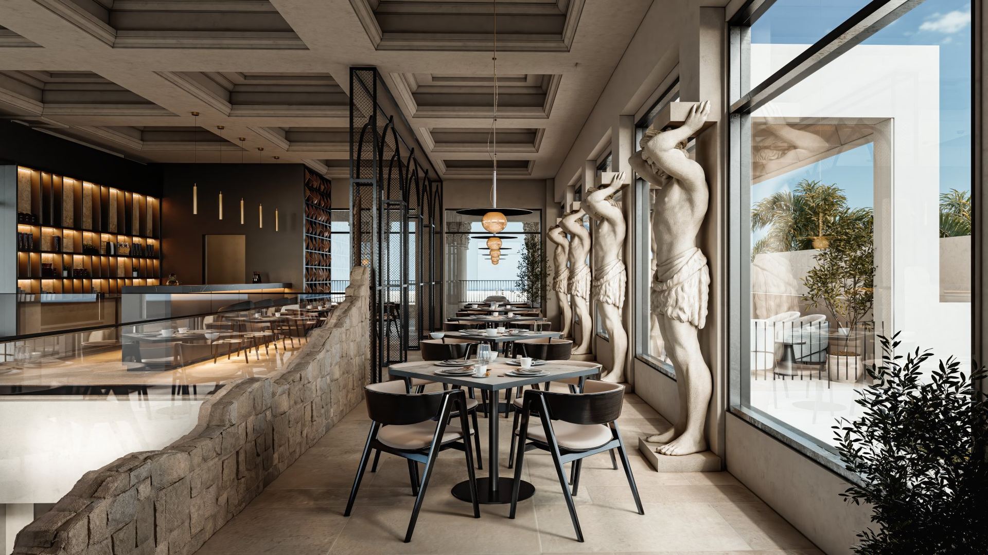 Coffee bar interior